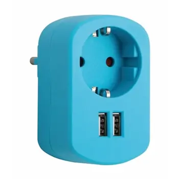 

ADAPTER ELECTRIC 16A-250V 1 SOCKET + 2 USB 2.1A AZ/CAR SIMON B