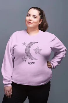 

Angemiel Wear Moon Star Pink Women Sweatshirts