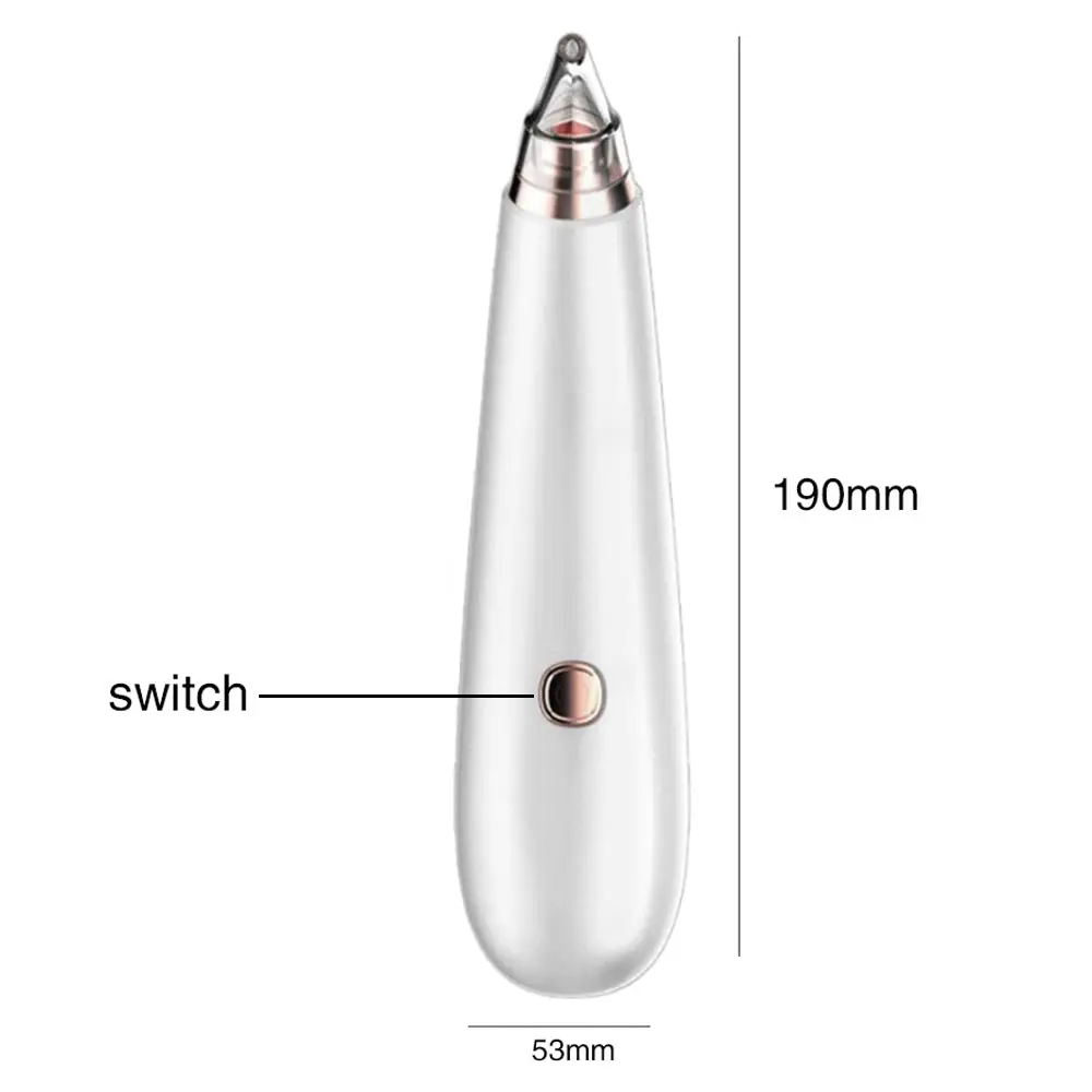 Инструмент для удаления чёрных точек Электрический инструмент для удаления прыщей Инструмент Уход за кожей лица, что обеспечивает глубокое очищение кожи поры, акне вакуумный Вакуумный Очиститель уход за кожей точка Нуар