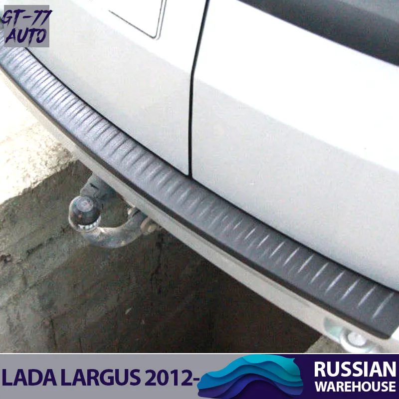 Защитная накладка на задний бампер для Lada Largus 2012- защитный литье внешний материал ABS пластик Стайлинг тюнинг накладка подоконник