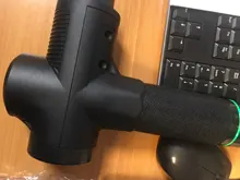 Pistola de masaje eléctrica LCD para adelgazar músculos, relajación para cuello, parte trasera del pie, pierna, hombros, pistola de masaje de percusión