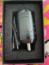 Ambition-fuente de alimentación inalámbrica para máquina rotativa, fuente de alimentación RCA, Audio, interfaz DC, adaptador de descuento, carga rápida