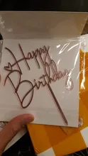 Adorno de pastel de acrilico Feliz cumpleaños para niños, adorno de pastel de plata y oro rosa para cumpleaños, adornos de pastel de fiesta, Baby Shower