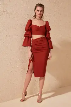 

Trendyol Drapeli Skirt TPRSS20ET0262