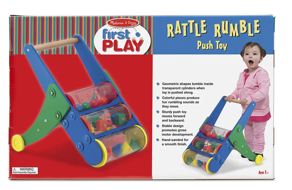 melissa and doug rattle rumble push toy