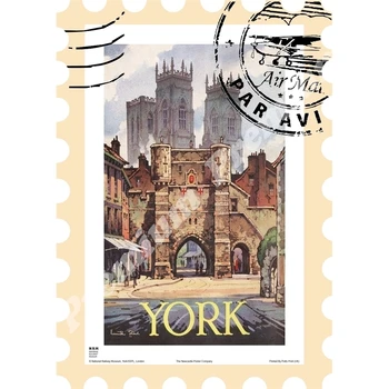 

Scotland souvenir magnet vintage tourist poster