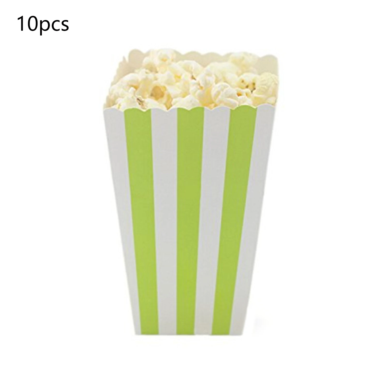 12x Pure White Popcorn Boxes for Family Movie Night Birthday Party Favors 