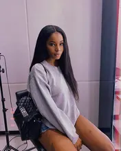 Microlinks-extensiones de cabello brasileño Afro para mujeres negras, cabello virgen 100%, con punta recta, a granel, EverBeauty