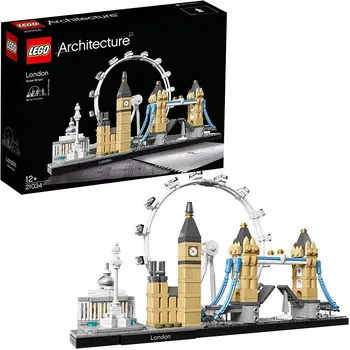

LEGO Architecture London Skyline Collection Building Set Model Kit and Gift for Kids and Adults (468 Pieces)