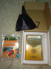 Bag Book Tune-Hammer Gecko Kalimba Thumb Instruction Koa Musical-Gift Aiersi 17-Keys