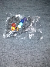 7 Chakra encantos pulseras piedra de Lava para hombres y mujeres aceites esenciales difusor cuentas de piedra Natural de la cadena de moda joyería hecha a mano