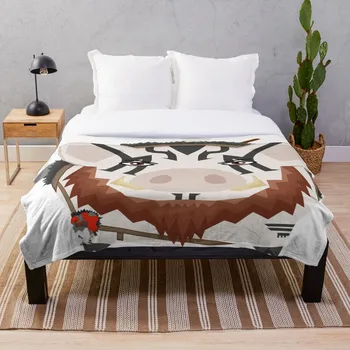 

Drop Shipping Printed Throw Blanket Sherpa Fleece Soft Blanket Flannel Rug Home Decoration For Bed Grog With His Beard