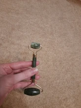 Rodillo masajeador Facial de Guasha Junta doble cabezas de remodelación de cara de elevación masajeador Natural Jade piedra cuello delgado herramienta de cuidado