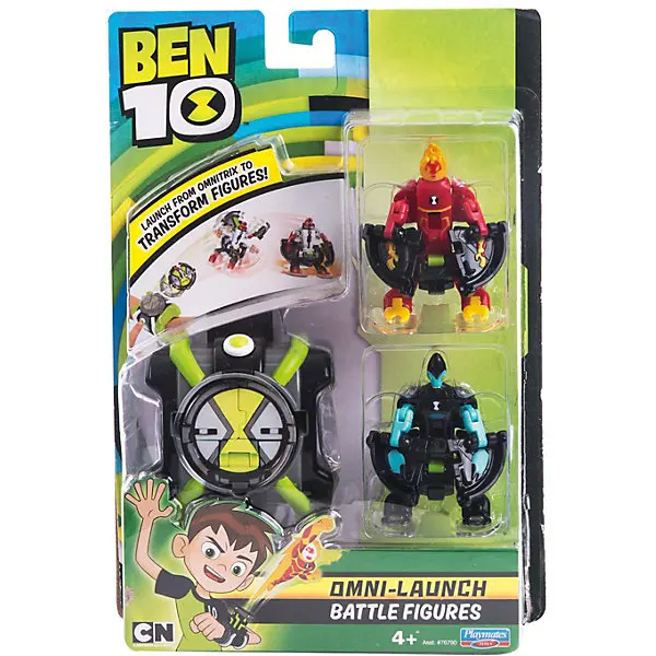 Игровой набор Playmates Ben 10 «Омнизапуск, Человек-огонь и Молн