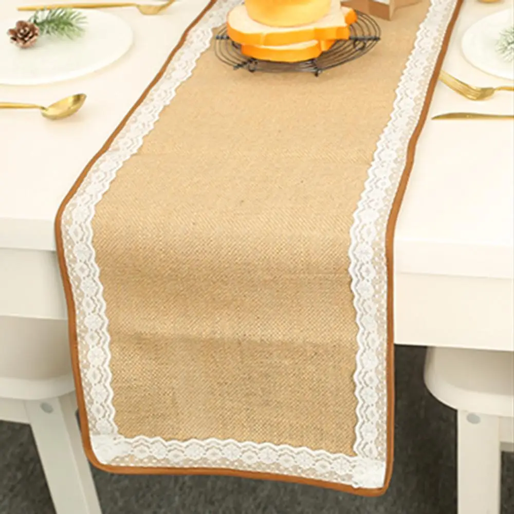 P 180X30cm Рождественское украшение для дома, льняная напечатанная Таблица с флагом, Настольная дорожка, напечатанная кисточка для скатерти, новогодняя продукция Navidad - Цвет: P 180X30cm