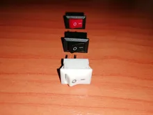 Switch Push-Button SPST 250V Black White KCD11 Snap-In-On/Off 3A 10x15mm 10pcs And Red