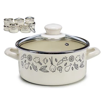 

Pot with Glass Lid Enamelled Steel (Ø 18 cm)