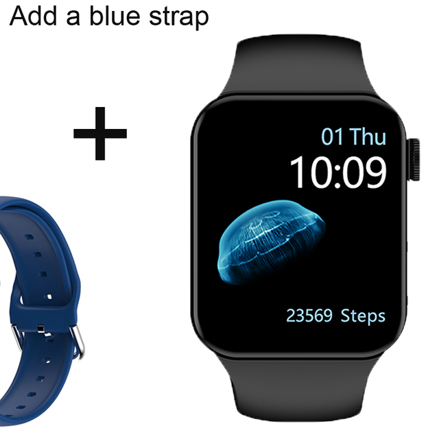 IWO Smartwatch Smart Watch Series 7 Double Button Heart Rate Monitor Dial Call Smart Watches Men Women For IOS Android