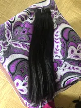 Ali Queen-extensiones de cabello humano brasileño liso, sin procesar, Color Natural, doble trama