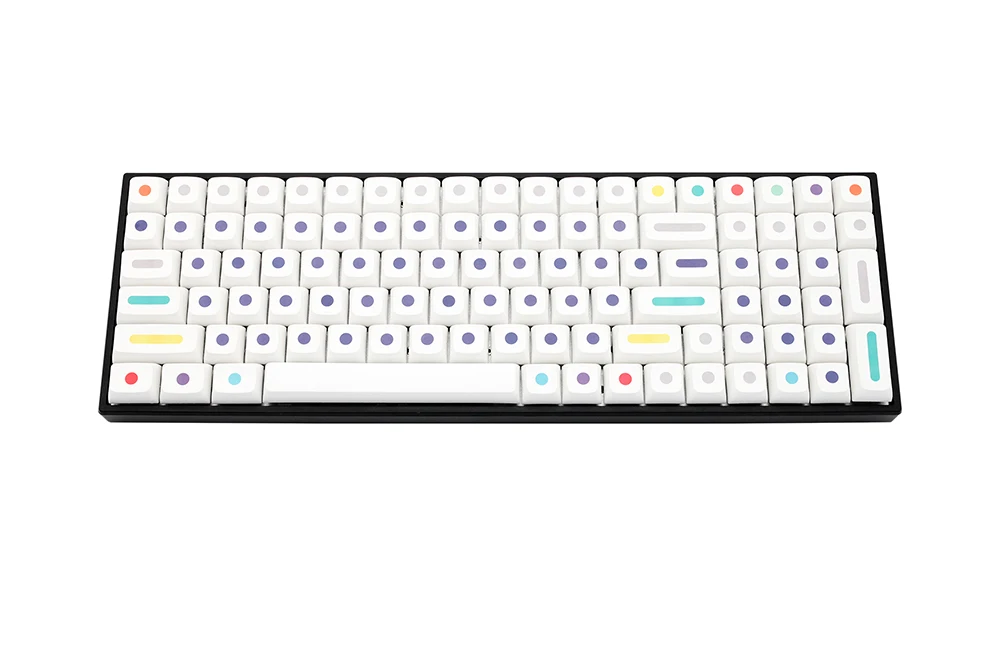 Xda v2 Dot World Dye Sub Keycap Conjunto Grosso Pbt para Teclado 87 Tkl 104 Ansi Xd64 Bm60 Xd68 Bm65 Bm68 Pontos - Imagem 5