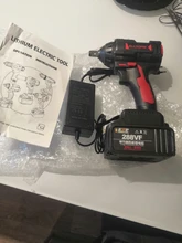 Brushless Impact Wrench Charger-Sleeve Power-Tool Li-Ion-Battery 600NM Allsome 288vf