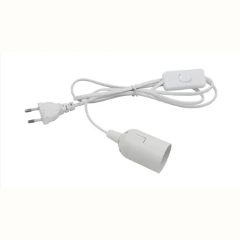 

Power Cord Cable 2m E27 Lamp Bases EU plug with switch wire for Pendant LED Bulb e27 Hanglamp Suspension Socket Holder