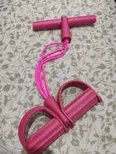 Cuerda de tensión de 4 tubos, Pedal de tobillo, ejercitador Abdominal, cuerda elástica para Fitness, cuerda de tirar para sentarse, gimnasio en casa, equipo para entrenamiento deportivo