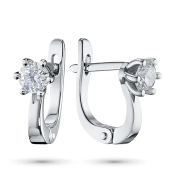 

Earrings in white gold with diamonds