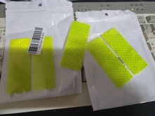 2/4 Uds pegatina reflectante de Seguridad de Tráfico de la noche de advertencia en tira reflectante de coche cinta coche luminoso calcomanías de parachoques reflectante