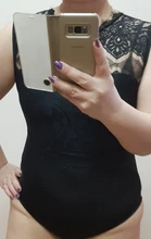 Lace Jumpsuit Comeonlover Fitness-Body Sexy Bodycon Plus-Size Sleeveless High-Neck-Ropa