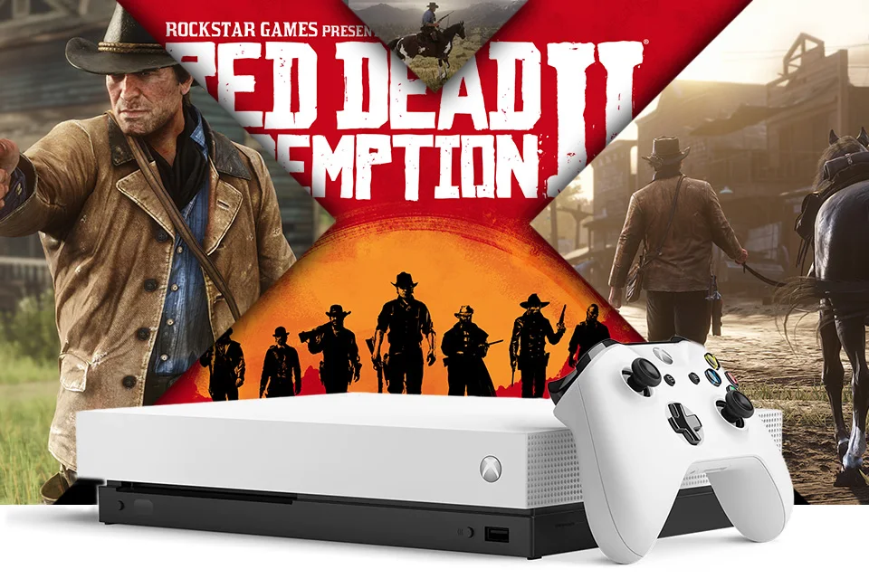 Xbox One X 1 ТБ белая+ Red Dead Redemption 2(комплект