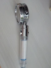 ZhangJi, cuidado de la piel, alta presión, agua purificada, cabezal de ducha de 3 modos reemplazable, elemento de filtro de algodón PP, boquilla de lluvia rociadora