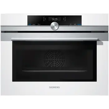 

IQ700 CM633GBW1 microwave oven combined with Grill capacity 45 liters power 1000 Watt white color/steel InoxSiemens906.