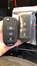 Carcasa de protección para llaves de coche para Volkswagen, polo, passat b5, golf 4, 5, 6, MK5, MK6, Eos, Bora, Beetle, TSI, nuevo diseño, funda de silicona