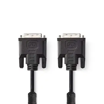 

DVI Cable | DVI-I 24 + 5 pin male-DVI-I 24 + 5 pin male | 2.0 m | black