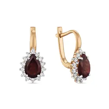 

Earrings with grenades and cubic zirconia article: e2020-0291072-gr