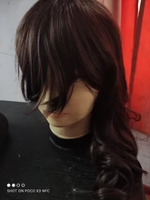 BCHR-Peluca de cabello sintético para mujer, cabellera artificial de onda larga para Cosplay, color rubio, azul, rosa, gris, púrpura, Gren, naranja, negro y marrón, para Halloween