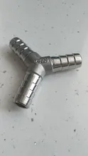 Hose-Fittings Tee Barb Barbed-Coupling 304-Stainless-Steel 3-Way 6mm-25mm Y-Shape