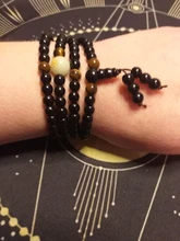 Pulsera de terapia magnética de obsidiana negra, piedra Natural, para pérdida de peso, Unisex, adelgazamiento, cuidado de la salud, 1 ud.