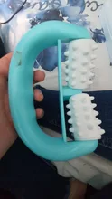 Rodillo masajeador de celulitis, masajeador de celulitis, piernas, Abdomen, cuello, glúteos, herramientas de Estiramiento facial rápida, color azul D, 1 unidad