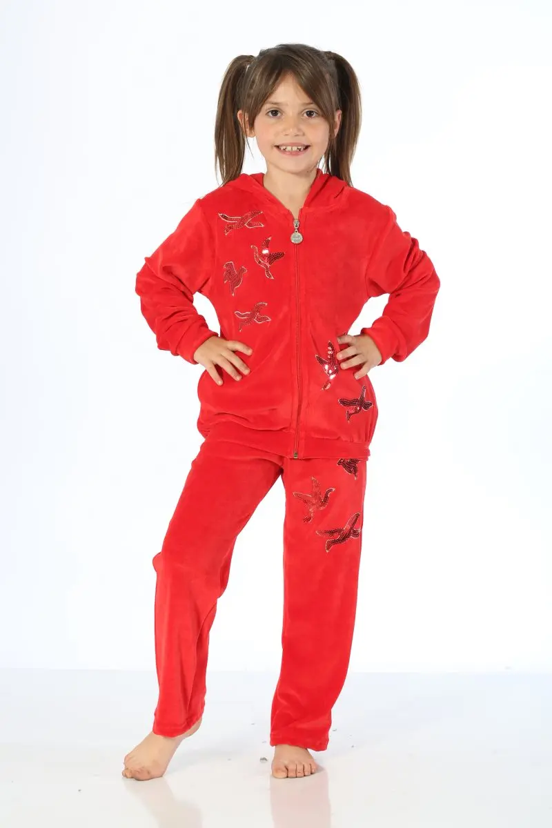 HMD YUPPİ; детский Бархатный спортивный костюм для девочек