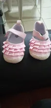 Zapatos de verano para recién nacidos, suela suave, antideslizante, liso con volantes, primeros pasos, 2019