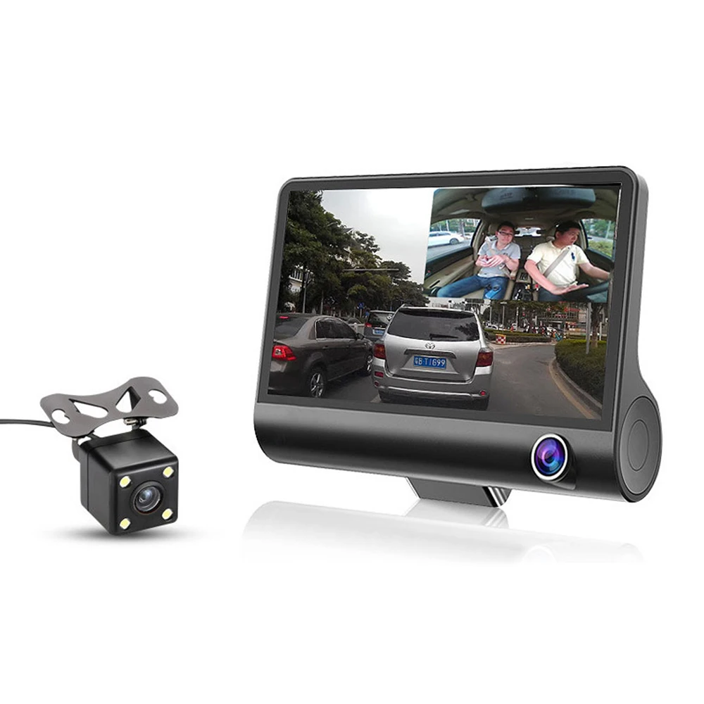 Автомобильный видеорегистратор c 3-я камерами DVR-H33