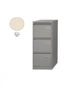 

FILING CABINET METAL 3 DRAWER ROCADA 105 CM BEIGE