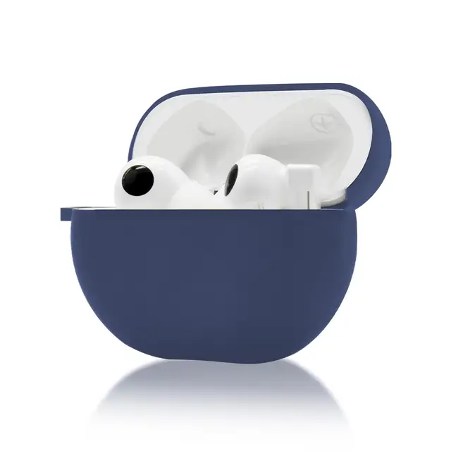 Bright Silicone Case POCKET For Huawei Free bass Pro Wireless Headphones Durable Colorful Case For Wireless Headphones Blue