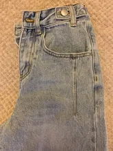 Womens Jeans Amii Blue High-Waist Winter Straight Fashion Cotton 12040685 Pants Minimalism