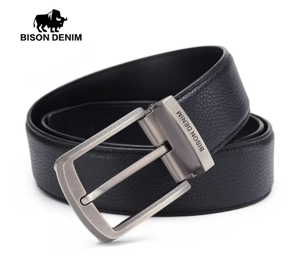 Мужской ремень из натуральной кожи Bison Denim N71315