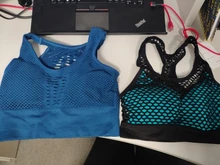 Medio de las mujeres de malla de apoyo Cruz de seguridad, extraíble tazas Deporte Tops sujetador la libertad sin Yoga Running deportes Bras