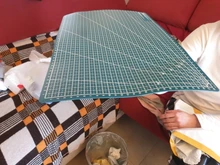 Tapete de corte de PVC A3 A4 5, banco de trabajo, almohadilla cortada de retales, costura Manual, cuchillo de grabado, tabla para cortar cuero, cubierta de un solo lado