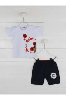 

Baby Boy White Bottom Top Summer Gentleman Babies Cute Casual Casual Cotton Clothing Sets Models and Types